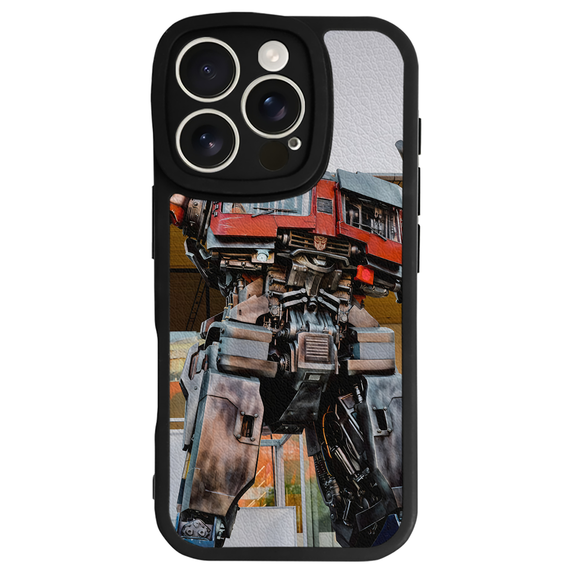 （画像用） Transformers トランスフォーマー 【iPhone 16シリーズ対応】シリコンスマホケース（レザー調） 材質：シリコン